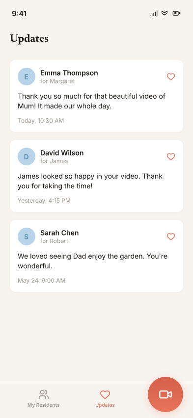 Gratitude and reactions flowing back to the sender